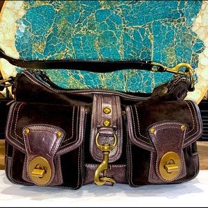 *RARE* COACH 65th Anniversary “MANDY” Purple leather legacy collection handbag!